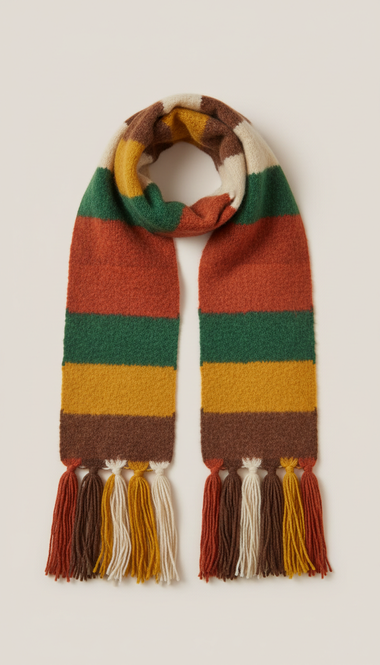 Bufanda de alpaca multicolor