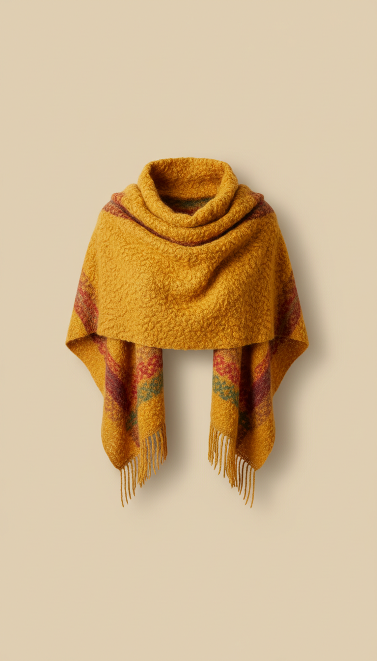 Chal de alpaca natural